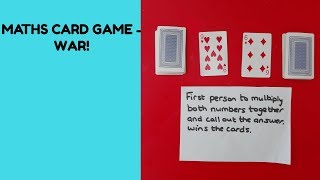 Maths Card Game  War [upl. by Ilsel]