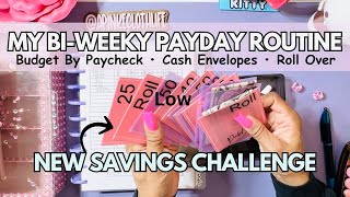 USE THIS EASY BIWEEKLY PAYDAY ROUTINE  Cash Stuffing Envelopes  NEW SAVinGS  OCT low income [upl. by Ehcor69]