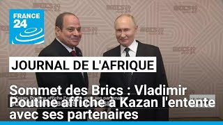 Sommet des Brics  Vladimir Poutine affiche à Kazan lentente avec ses partenaires • FRANCE 24 [upl. by Antonella]