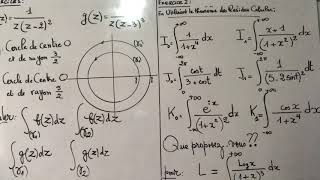 Analyse complexe 1529SMPS3 Exercices Théorème des résidus et intégrales [upl. by Shorter930]