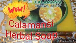 Kinis Calamansi Herbal Soap  quick review [upl. by Eisele]