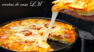 PIZZA RELLENA MAS COMO HACER MASA PARA PIZZA [upl. by Hilda692]