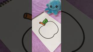 Apple drawing🍎😋shortvideo short short [upl. by Eilac]