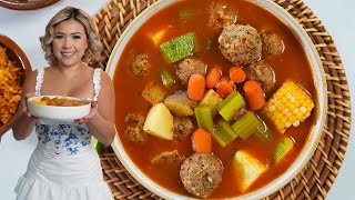 CALDO DE ALBÓNDIGAS a fast amp easy recipe EVERYONE loves and should know how to make [upl. by Eenrahc]