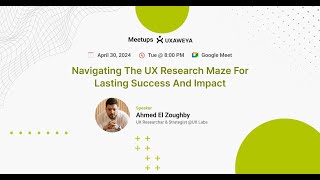 Navigating the UX Research Maze for Lasting Success and Impact [upl. by Llennahs995]