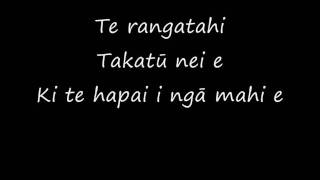 Pātea Māori Club ft Annie Crummer  Ngoi Ngoi Lyrics [upl. by Rosenstein]