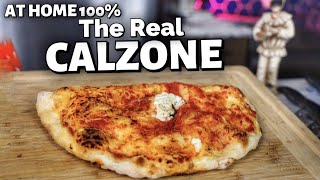 How To Make Real NEAPOLITAN CALZONE at Home [upl. by Harima]