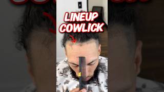 Cowlick lineup 100k barber 1million haircut nba orlando hair orlandobarber nfl 1m shorts [upl. by Silberman]