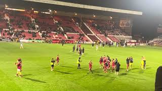 Swindon Town 21 Colchester Untied post match celebrations [upl. by Ojyram]