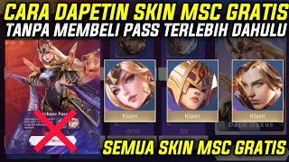 CARA DAPETIN SKIN MSC GRATIS❗BEGINI CARA KLAIM SKIN MSC GRATIS  PLAYER GRATISAN WAJIB TAU CARA INI [upl. by Genet]