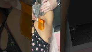 🔶Underarm Wax Demo🔶 waxing wax underarmwax hairremoval satisfying yt shortsfeed short [upl. by Buehler]