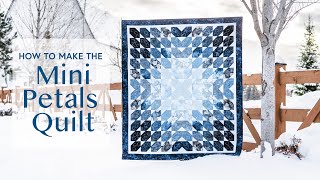 How to Make the Mini Petals Quilt  a Shabby Fabrics Tutorial [upl. by Pry]