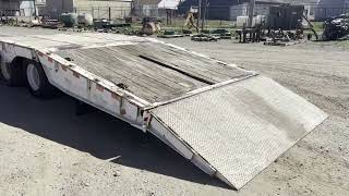 Entz Auction amp Realty – LOT 0533  TRAILEZE DOUBLE DROP IMPLEMENT TRAILER [upl. by Accissej]