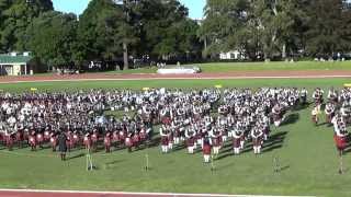 RNZPBA Nationals 2014 Massed 100 Pipers [upl. by Farwell]