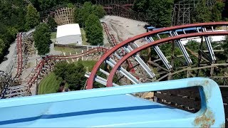 Twisted Timbers Front Seat POV 2018 FULL HD Kings Dominion [upl. by Rtoip]