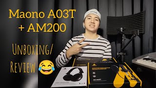 Maono A03T  AM200 UnboxingReview  Maono vs V8 [upl. by Anot]