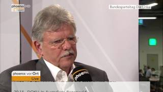 Parteitag Die Linke Oskar Niedermayer zum Verlust der Wählerstimmen durch die AfD am 28052016 [upl. by Dlopoel]