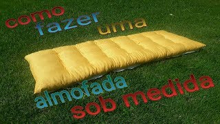 COMO É FABRICADO UMA ALMOFADA FUTON SOB MEDIDA [upl. by Quackenbush]