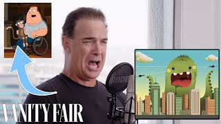 Patrick Warburton Joe Swanson Improvises 9 New Cartoon Voices  Vanity Fair [upl. by Romaine859]