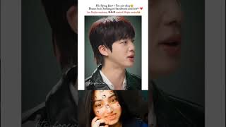 His flying kiss 💋😘 bts yt jin kdrama trending shorts reels love live like video cute [upl. by Enneire]