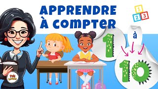 Apprendre à compter les chiffres en français de 1 à 10  Apprentissage facile pour débutants [upl. by Yreme]