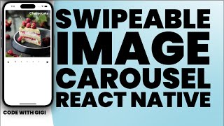 Swipeable Image Carousel in React Native [upl. by Itnavart]