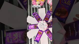 Hexagon Chocolate Explosion Box  Process video  Behind the scenes  Handmade birthday gift ideas [upl. by Hassett38]