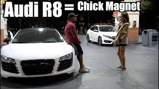 Picking up GIRLS in AUDI R8 Like A BOSS [upl. by Anyah]