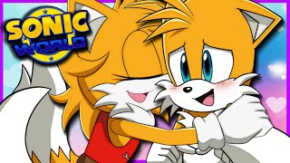 TAILS amp TAILSKO HUG  Tails Plays Sonic World [upl. by Mcquade]