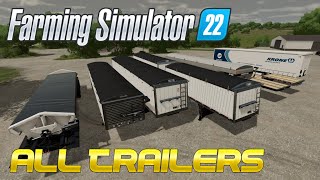 Farming Simulator 22 SEMI TRAILERS FIRST LOOK  FS22 PREVIEW [upl. by Anauj]