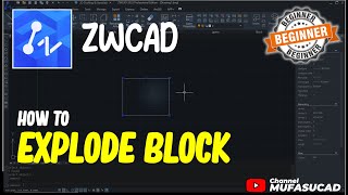 ZWCAD How To Explode Block [upl. by Frazier663]