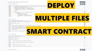 How to deploy and verify Multiple Files Smart Contract  Tutorial [upl. by Sucul946]