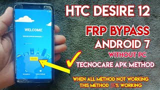 HTC Desire 12 Frp bypass  All htc Mobile frp bypass 2024  HTC Desire 12 plus frp bypass Without pc [upl. by Adnovaj]