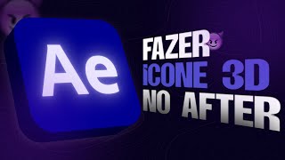 COMO FAZER UM ÍCONE 3D NO AFTER EFFECTS aftereffects 3d tutorial [upl. by Menashem448]