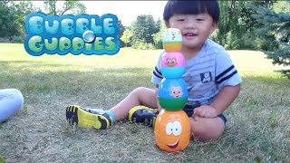 Bubble Guppies Stacking Cups and Surprise Eggs [upl. by Newnorb]