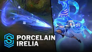 Porcelain Irelia Skin Spotlight  PreRelease  PBE Preview  League of Legends [upl. by Trebreh]