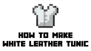 Minecraft Survival How to Make White Leather Tunic [upl. by Antonietta]