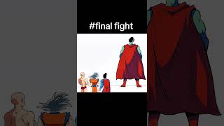 Saitama and Goku Superman VS Big Superman status edit🔥💀 guys last fight status 🔥💀 anime short [upl. by Esyned477]