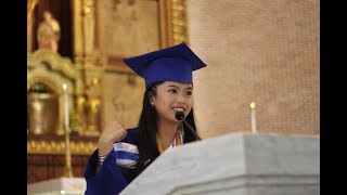 Senior High School Graduation 2021  Valedictory Address  Gabrielle George D Cendaña [upl. by Htide]