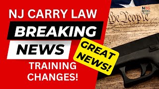 Breaking News Important Updates for NJ Carry Permit Training [upl. by Nadya]