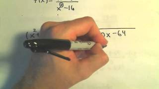 Find Asymptotes of a Rational Function Vertical and ObliqueSlant Ex 2 [upl. by Aihceyt]