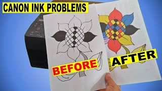 How To Fix CANON PRINTER COLOR PRINT PROBLEM  Black ink Not Printing on Canon G3020 G1020 Etc [upl. by Walden]