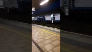 Derby train station at night SB Rail track maintenance train [upl. by Gardas464]