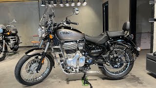 Royal Enfield Meteor 350 Aurora Black Colour Walkaround 🔥  Chassis Number 9 [upl. by Lorin]