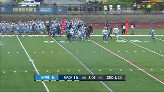 Highlights Football at Merrimack [upl. by Ecinehs478]