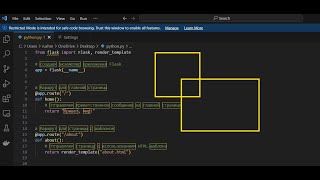 Как убрать жёлтые квадраты  рамки в VS Code [upl. by Tolliver]