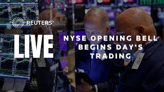 LIVE Opening bell rings on the New York Stock Exchange [upl. by Niwri]