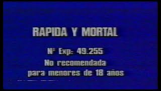 RÁPIDA Y MORTAL THE QUICK AND THE DEAD 1995  Inicio VHS España [upl. by Dnomzed]