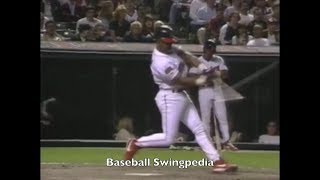 Julio Franco Home Run Swing Slow Motion 199616 [upl. by Thessa]