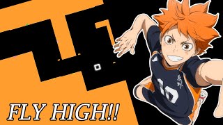 FLY HIGH  BURNOUT SYNDROMES【Haikyuu Season 2 OP 2】 Bouncing Square Cover [upl. by Redliw]